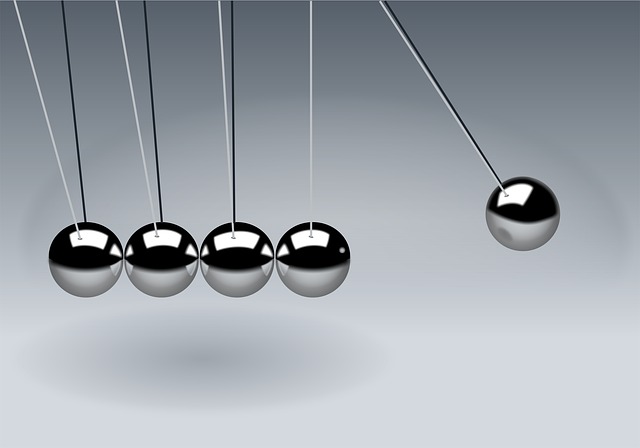 newton's cradle illustrating concept of goals